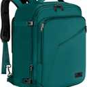 MATEIN Travel Backpack Large, Water Resistant Carry on Backpack for Travelling, Airline Approved Large Capacity Back Pack, Expandable Lightweight Overnight Daypack, Travel Gift, Peacock Blue (Blue)