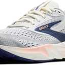 Brooks Womens Adrenaline GTS 24 Supportive Running Shoe (8.5, Grey/Blue Ribbon/Peach)