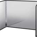 Splatter Guard for Frying Non-Stick 3 Sided Foldable Grease Splatter Screen Stainless Steel Backsplash Anti Splatter Shield Guard for Stove Screen Protector for Frying Stove Top Wall Easy to Clean - S