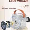 Mini Karaoke Machine for Kids Adults, Portable Bluetooth Speaker with 2 Wireless Microphones, Microphone Speaker Set with LED Disco Lights for Home Party, Birthday Gifts for Girls Boys Kid(Pink)