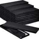 Shinylin 24 Pcs Gift Wrap Tie Boxes Valentines Men Women Sock Scarves Gifts Boxes with Lids 14 x 4.3 x 0.75'' Bulk Cardboard Paper Gift Box for Valentines Birthday Wedding Engagement (Black)