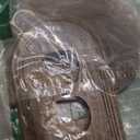 4 Pcs Walnut Wood Light Switch Cover Brown Outlet Covers Wall Plate Decorative Boho Plug Plate Vintage Rustic Contemporary Interior Room Home Decor (13 * 8.2cm, Arch Double Hole)