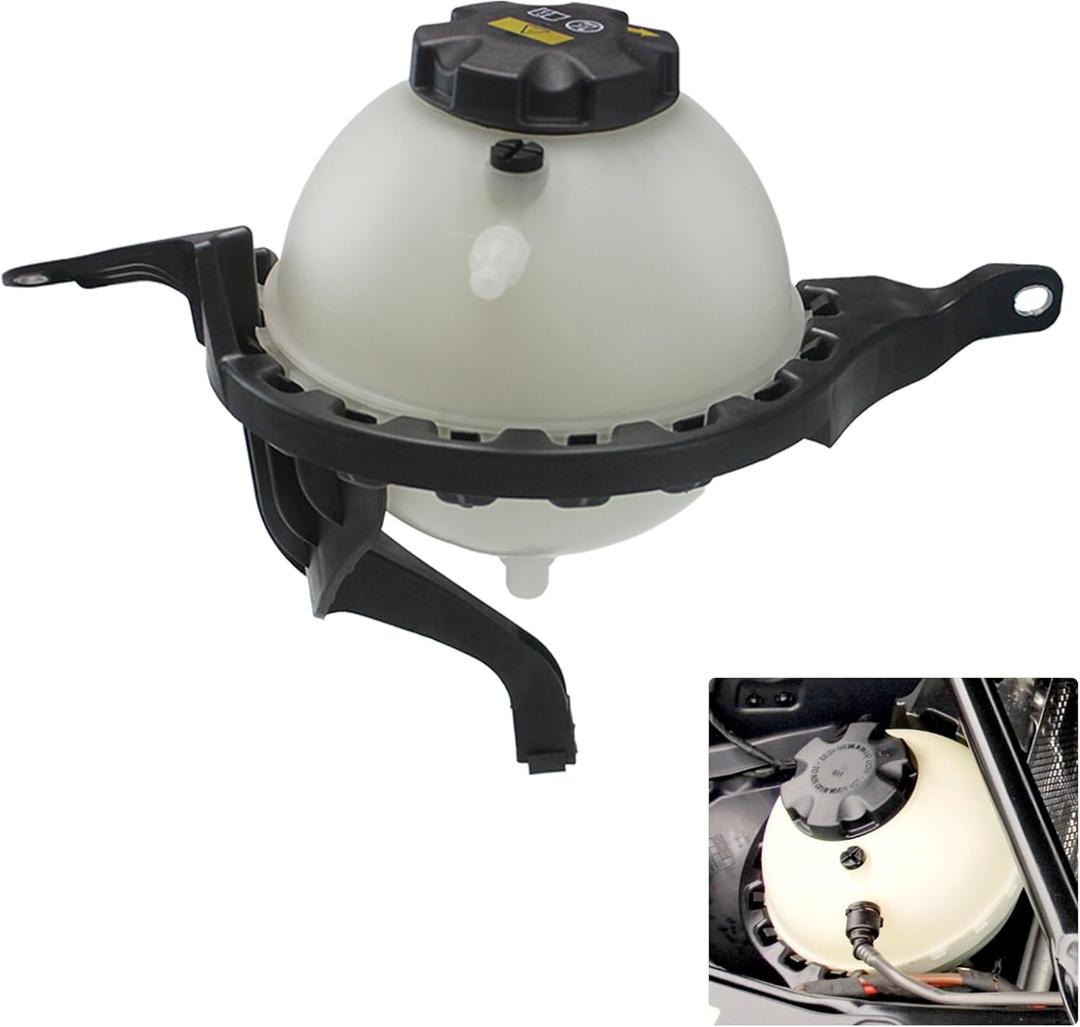 17138614293 Engine Coolant Reservoir Tank w/Sensor & Bracket, Compatible with 2012-2016 BMW 528i, 528i xDrive L4 2.0L Sedan Turbocharged, Overflow Tank Replaces# 17137649733