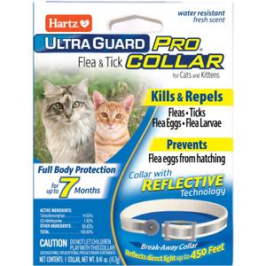 Hartz UltraGuard Pro Flea & Tick Collar for Cats and Kittens, 7 Month Flea and Tick Prevention and Protection, 1 Collar