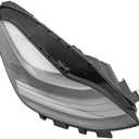Headlight Lamp,Headlight For Tesla Model 3/Y 2021 2022 2023,Matrix LED Front Left Driver/Right Passenger Side Headlamp,Clear Lens Black Housing,Direct Replacement Perfect Fit Original Car (Right)