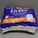 LivDry Adult Diapers Large Incontinence Underwear, Overnight, Leak Protection, 16-Pack