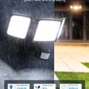 Onforu 100W 9000LM Smart LED Security Lights Motion Sensor Outdoor, WiFi Alexa Flood Light APP Control, 2500K-6500K, Motion Detector with Adjustable 3 Head, IP65 Wall Light for Yard (Black)