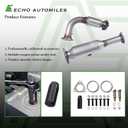 Catalytic Converter Compatible with Honda Accord 2003 2004 2005 2006 2007 L4 2.4L 2PCS, Catalytic Convertor EPA Compliant 16299
