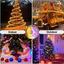 600 LED Christmas Lights Outdoor Waterproof, 246FT Twinkle Lights, Color Changing String Lights with 11 Lighting Modes, Timing, Christmas Decoration-Multicolor to Warm White