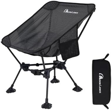 MOON LENCE Portable Camping Chair Backpacking Chair - The 4th Generation Ultralight Folding Chair - Compact, Lightweight Foldable Chairs for Hiking Mountaineering, Beach