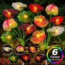 Solar Lights Outdoor - Unique Solar Anthurium Lights Solar Plant Waterproof Decor for Garden, Lawn, Patio, Thoughtful Gift for Garden Lovers