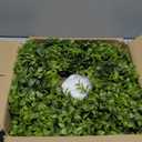 22 Inch Artificial Boxwood Wreaths for Front Door, Summer Door Wreath with Sash, Spring Green Wreath Weatherproof for Wall Window Porch Farmhouse Wedding Decor All Year Round Indoor Outdoor