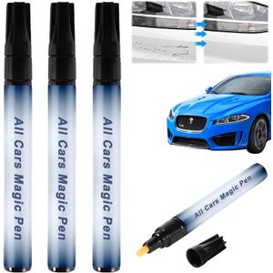 KOSIMI Magic Car Scratch Remover Pen  Quick & Easy Paint Repair for All Vehicles, Fix Scratches, Chips & Scuffs Instantly, Waterproof & UV Resistant Touch-Up Pen, Fits All Car Colors (Grey 3PCS)