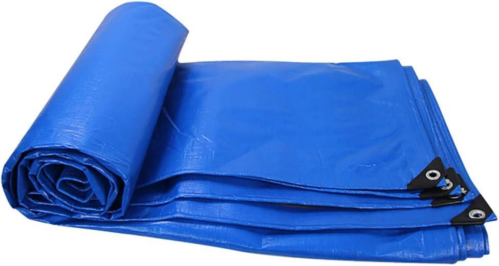 Tarpaulin Waterproof Antifreeze Dust-Proof Sunscreen Anti-Aging Outdoor, 9 Sizes (Color : Blue, Size : 1.9x1.9m)