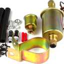 BOXI F4027 Externally Mounted Universal 12V Low Pressure 2.5-4 PSI Gas Diesel Inline Electric Fuel Pump F4027