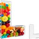 10" Acrylic Letter Charcuterie Tray - Reusable Fillable Alphabet Shape Charcuterie Box, Alphabet Shape Cake Candy Tray for Birthday Anniversary Party Decorations (Letter L)