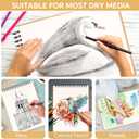 9"x 12" Sketch Book, Top Spiral Sketchbook, 100 Sheets Sketch Pad(68lb/120gsm) Acid Free Drawing Paper Pad, Artist Sketchbook for Drawing, Drawing Notebook for Kids, Illustration, Graffiti