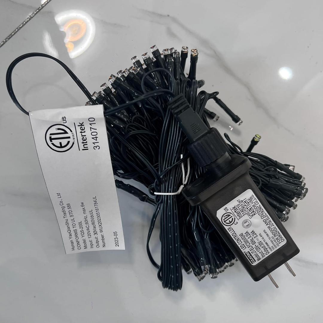 UL Power Adapter with 29V Safety Voltage Plug in for 480/960/ 1600 LED String Lights
