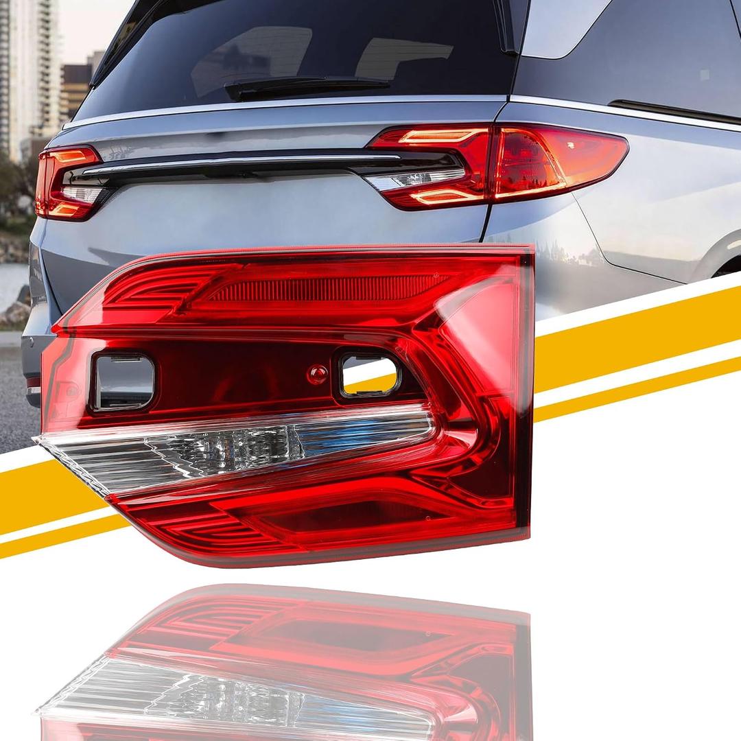 Dasbecan LED Inner Tail Light Assembly Compatible With 2018-2024 Honda Odyssey Taillight Rear Lamp Right Passenger Side Replace# 34150-THR-A01 HO2803117