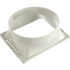 HAUREW Portable Air Conditioner Square Exhaust Hose Coupler 5.9 Inch Square to Round Window Adapter AC Unit Tube Connector Mobile Air Conditioning Accessories for Portable Conditioners(Square)