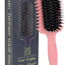 Curl Defining Brush, Curly Hair Brush Products for Effortlessly Detangling Shaping and Styling Women's Men's Curls on All Wet or Dry Hair Types, Reduces Frizz (Pink 1PC)