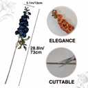 Artificial Special Flowers for Home Decor, 1 PCS 35'' Delphinium Long Stem Silk Natural Texture Larkspur, Faux Flowers for Tall Vase Home Wedding Table Decor (Blue)