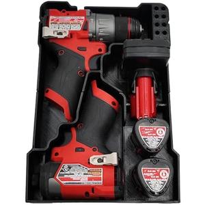 M12 Fuel Drill Driver and Impact (Gen 3) Packout Organizer for Milwaukee Compact Packout Tool Box