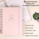 2026 Planner - Weekly and Monthly Planner, January 2026 - December 2026, Hardcover, 2026 Calendar Planner Book with Tabs, Aesthetic, Perfect for Office Home School Supplies (Pink, A5 (Jan 2026-Dec 2026))