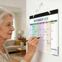 Desk Calendar 2026-2027, 18 Months Calendar from Jan. 2026 to Jun. 2027, 17" x 12" Large Desktop/Wall Monthly Calendar with Corner Protectors, Ample Space  Target for Home, School, Office (Colorful)