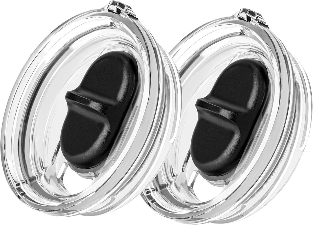 Screw Top Lid - STRICTLY for Yeti 30 oz & 40 oz Rambler Travel Mugs - Replacement Stronghold Lid for Threaded Tumblers - Spill - Proof & Straw - Friendly (2 - Pack)