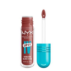 NYX Professional Makeup Lip IV Hydrating Glossy Lip Stain with 12HR Hydration - Hydra Honey (Brown) (0.16 Fl Oz (Pack of 1))