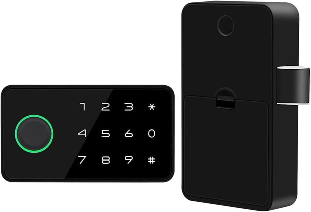 Tuya APP Gabinete de cajn inteligente con huella dactilar, cerradura invisible, tarjeta Ic, desbloqueo, muebles, cerradura electrnica con sensor sin llave (GS313-B)