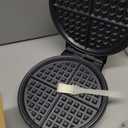 7 Inches Round Classic Waffle Maker Machine, Mini Waffle Maker, Non-stick Waffle Irons, Thin Waffle Maker Crispy, Black