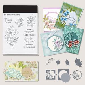 2025 Stamps and Dies for Card Making, Creative Scrapbooking and Die Set for DIY Variety of Handmade and Holiday Album Scrapbook Birthday Cards (M1042)