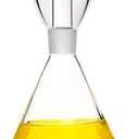 16 oz / 480 ml Glass All-Purpose Cruet, Glass Oil Decanter and Cruet (Cone-16 oz, Smooth surface)