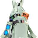 Water Bottle Holder with Strap, 4 Big Pockets with Compartment, 24oz/32oz/40oz Crossbody Water Bottle Carrier Bag
