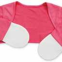Zinc-Infused Mitten Sleeves for Kids with Eczema (6 Months, Red Fuchsia)