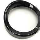 SUNPIE 7" Headlight Visor Trim Ring Motorcycle Headlamp Frenched Rings Decorate Accessories Compatible with Harley Trike Road King Touring Electra Glide Heritage(Gloss Black)