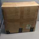 REDAYFUR 24" Tall Nightstand with Charging Station, Double 18W Fast Charge End Table, Large 18” Bedside Table with Drawers,Rustic Wood Storage Cabinet with Open Shelf for Bedroom,Olive Brown