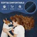 7x10 Large Area Rugs for Living Room Bedroom,Soft Memory Foam Modern Indoor Fuzzy Shaggy Rug, Low Pile Carpet for Kids Room Nursery Home Decor, Blue