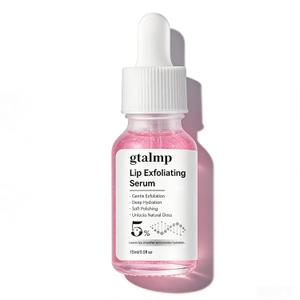 2 x PHA 5% Exfoliating Lip Serum - Gentle Overnight Treatment for Dry, Flaky Lips, Hydrating Lip Exfoliator & Primer for Smoother, Softer & Plump-Looking Lips (1)