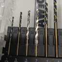 DEWALT Drill Bit Set, 3-Flats Shank,14-Piece, 135 Degree Split Point, for Plastic, Wood and Metal (DWA1184)