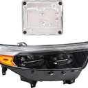 RH W/Ballast Module Headlight Fit for 2020-2024 Ford Explorer XLT/Limited Full LED Headlamp Assembly Right Passenger Side W/O AFS FO2503397 LB5Z13008BB