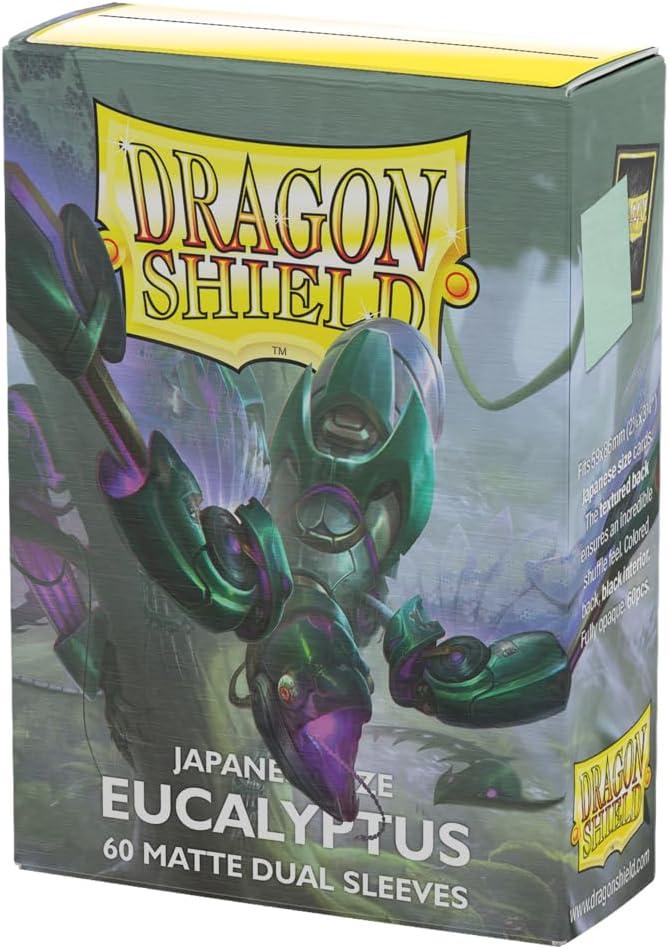 Dragon Shield - Matte Dual - Japanese Size Card Sleeves | 60 CT - Smooth & Tough Premium TCG Sleeves - Compatible with Yu-Gi-Oh, Naruto, Cardfight & Vanguard | Eucalyptus
