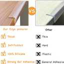 Edge Protector 100% Silicone, Baby Proofing Clear Table Corners Guards, Pre-Taped Adhesive Soft for Kids Proof Safety, Wall Furniture Bumper