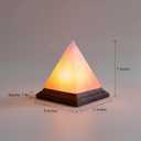 Himalayan Pink Salt Pyramid Lamp 7 Inch Tall with Dimmer Switch, Handcrafted Natural Crystal Salt Lamp, Warm Yellow Glow Night Light for Bedroom, Office & Home Decor Gift