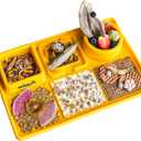 Snack Board Slow Feeder for Dogs Large Enrichment Feeding Board with Mini Bowls & Flat Sections, Perfect for Treats & Meals | Kubi Pets