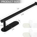 Kaishun Paper Towel Holder Under Cabinet, Self Adhesive or Drilling Paper Towel Holder, for Kitchen, Bathroom, Pantry, Fridge