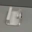 Flex Adhesive Toilet Paper Holder & Shelf, White