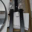 32" x 20" Black Oval Wall Mirror, Capsule Extendable Swivel Bathroom Vanity Makeup Mirror, 360 Rotation Folding Extendable Arm Vanity Mirror for Wall Shower Shaving